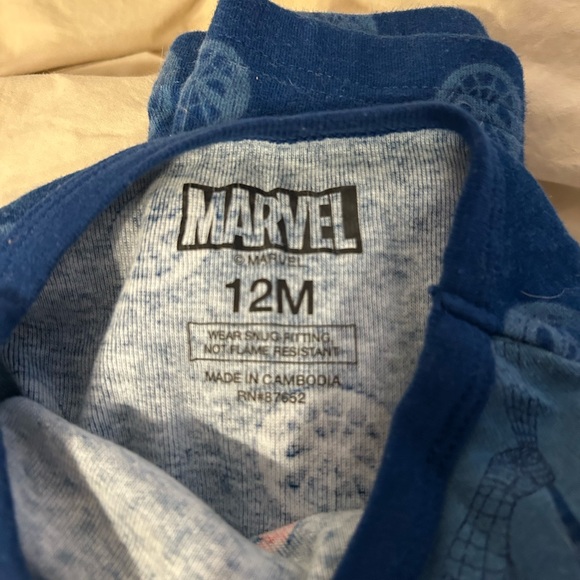 Spider-Man Pajama Set - Red and Blue | Size 12M - Picture 4 of 7